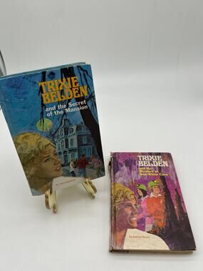 Vintage Trixie Belden Whitman Hardcover Book Lot 1960s 1970s Secret Mansion Cave